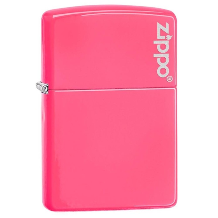 Zippo Neon Pink Logo 28886ZL